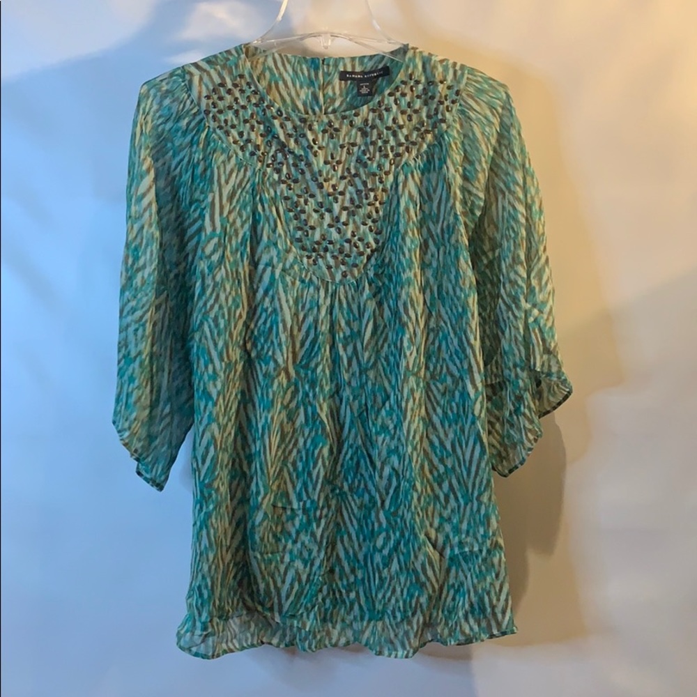 🍌 BANANA REPUBLIC Embellished Silk Blouse